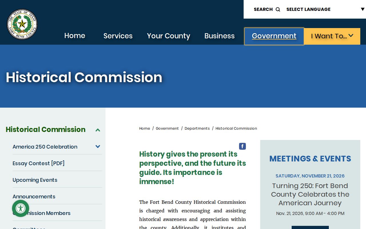 Pecan Grove city directory Fort Bend Historical Commission archive resources