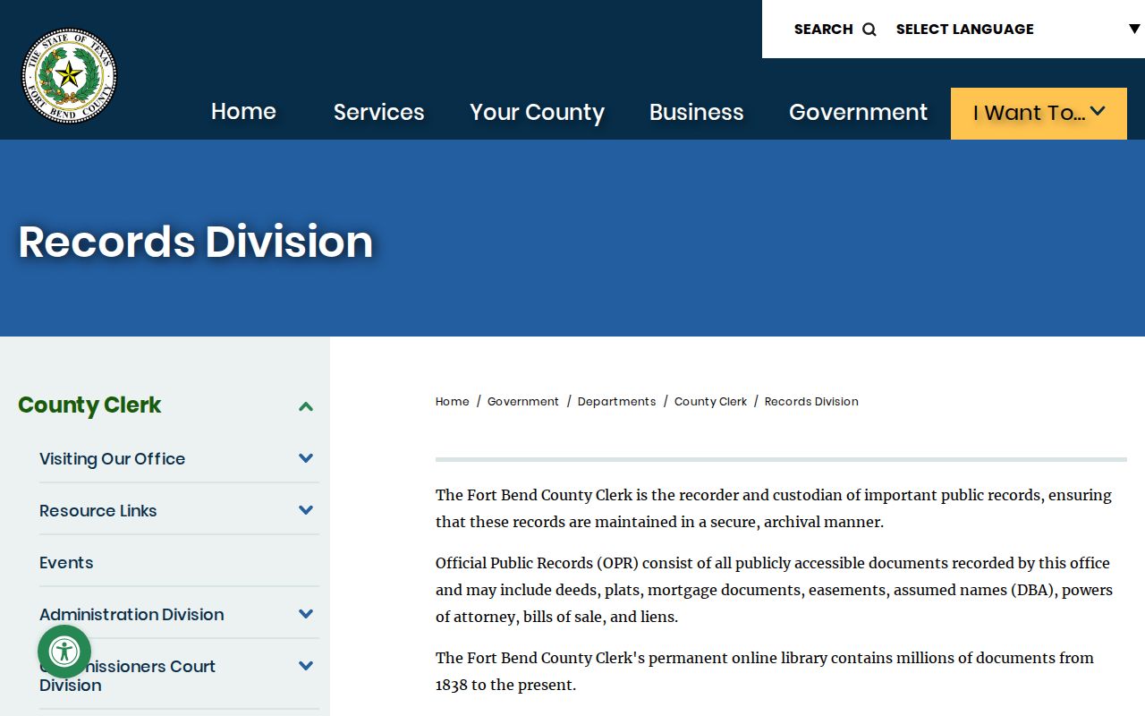 Pecan Grove residents directory Fort Bend public records search screen