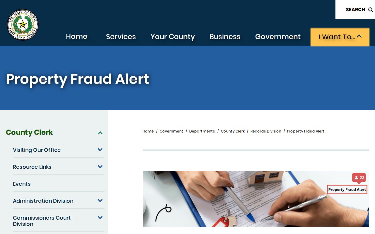 Pecan Grove residents directory Fort Bend Property Fraud Alert