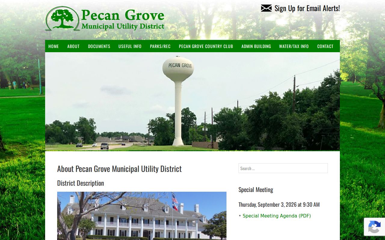 Pecan Grove neighbors MUD community and district information